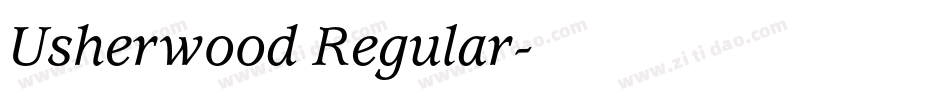 Usherwood Regular字体转换